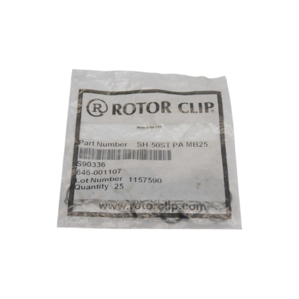 ROTOR CLIP SH-50STPAMB25 (PKG OF 25) NSMP