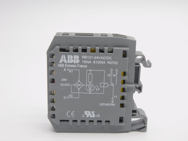 ABB 1SNA610004R0700 RB121-24VAC/DC 24V 8A NSMP