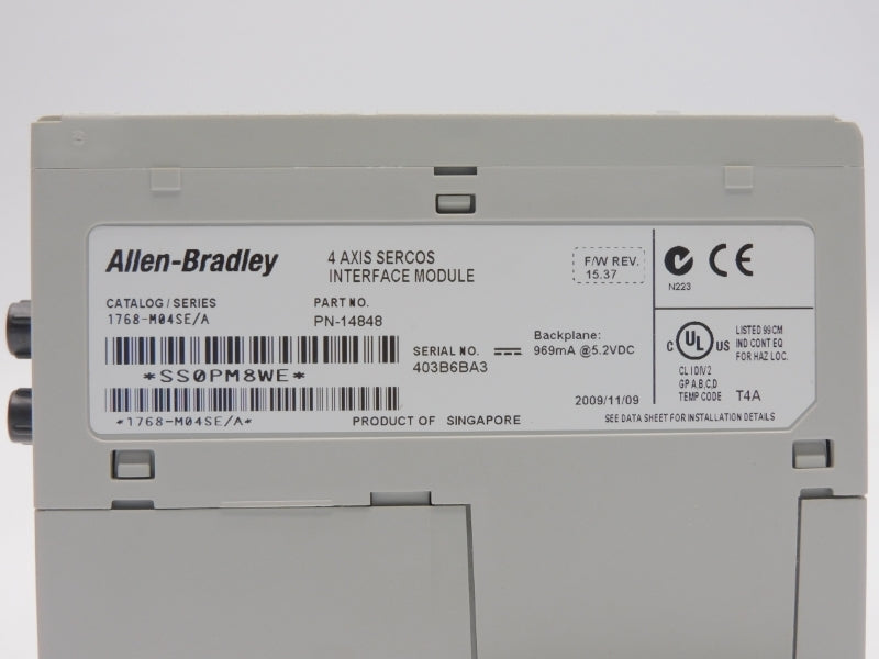 ALLEN BRADLEY 1768-M04SE SER. A F/W 15.37 REV. 2 5.2VDC NSMP