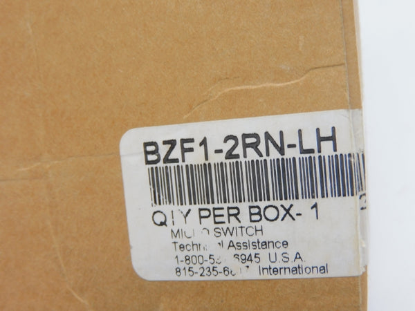 MICRO SWITCH BZF1-2RN-LH 480VAC 15A NSMP