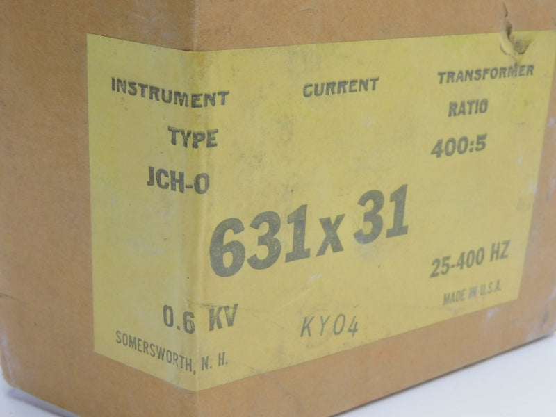 GENERAL ELECTRIC 631X31 JCH-0 NSMP