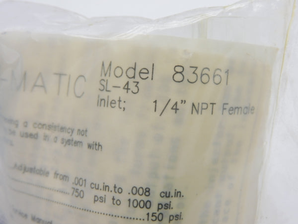 LINCOLN 83661 750-1000PSI NSMP
