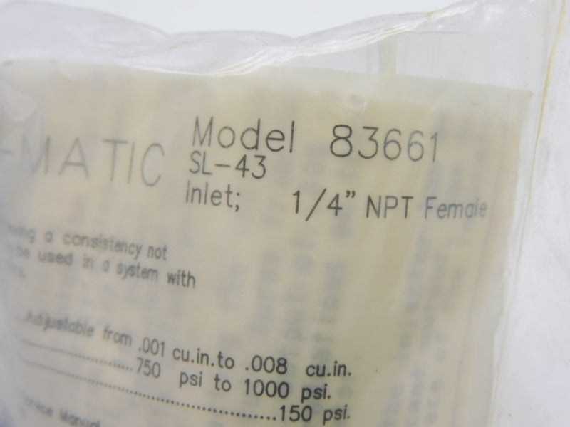 LINCOLN 83661 750-1000PSI NSMP