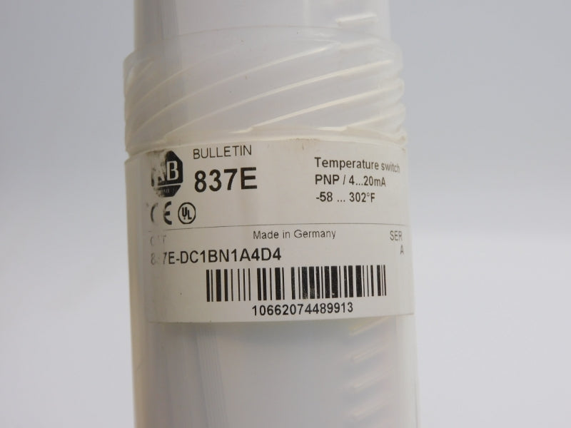 ALLEN BRADLEY 837E-DC1BN1A4D4 SER. A 12-30VDC NSMP