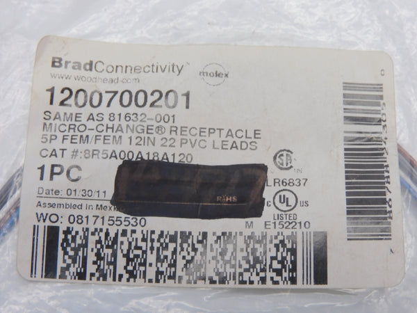 DANIEL WOODHEAD 1200700201 8R5A00A18A120 260V 4A NSMP