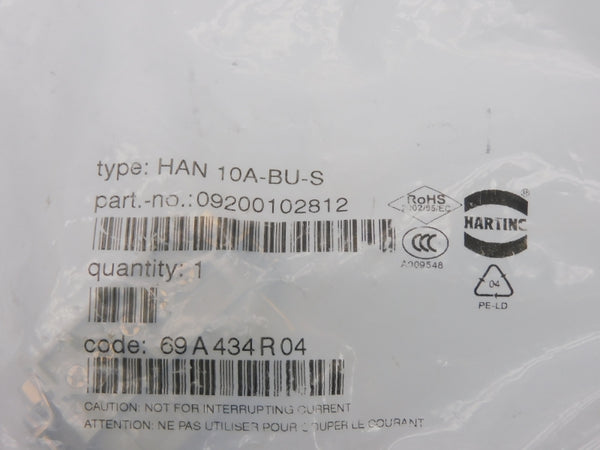 HARTING HAN10A-BU-S 09200102812 NSMP