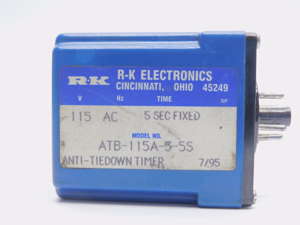 R-K ELECTRONICS ATB-115A-5-5S 115VAC 5SEC UNMP
