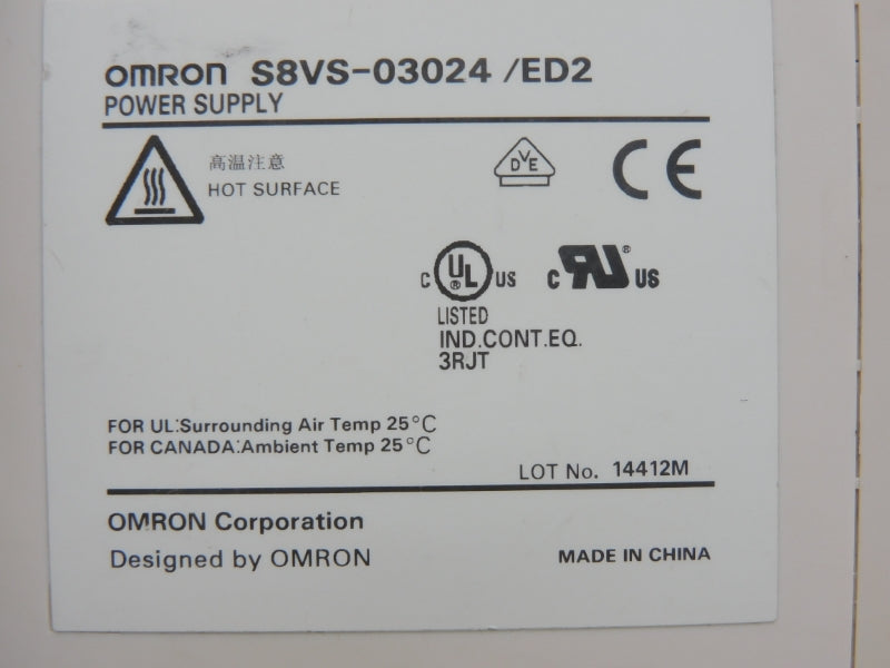 OMRON S8VS-03024/ED2 100-240VAC 1.3A NSNP