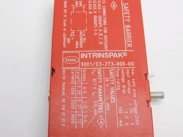 STAHL 9001/03-273-000-00 24V (NO COVER) UNMP