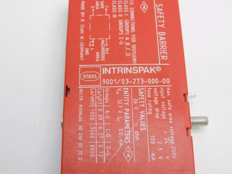STAHL 9001/03-273-000-00 24V (NO COVER) UNMP