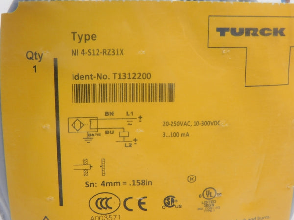 TURCK NI4-S12-RZ31X T1312200 10-300VDC NSMP