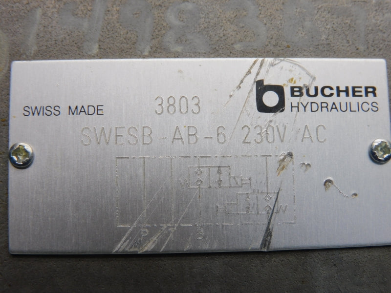 BUCHER HYDRAULICS SWESB-AB-6 230VAC NSNP