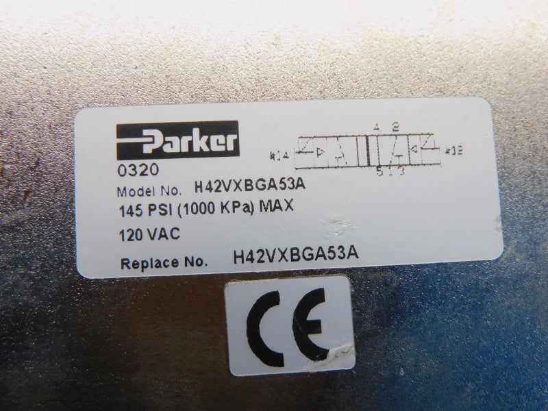 PARKER H42VXBGA53A 120VAC 145PSI NSNP