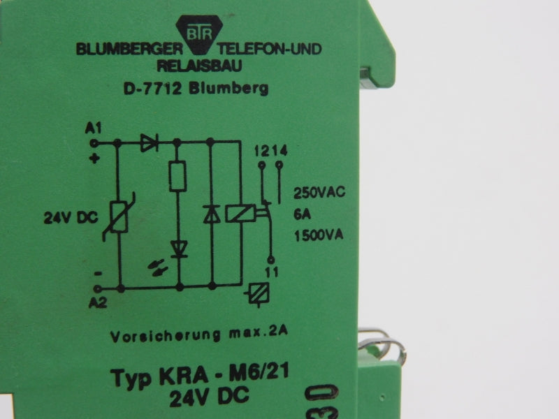 BTR KRA-M6/21 24VDC 6A UNMP