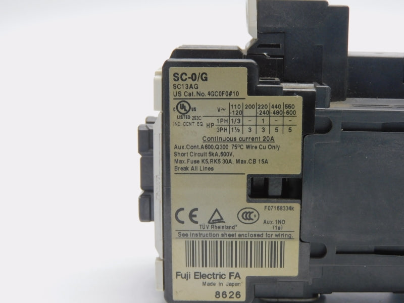 FUJI ELECTRIC SC-0/G SC13AG 24VDC 15A UNMP