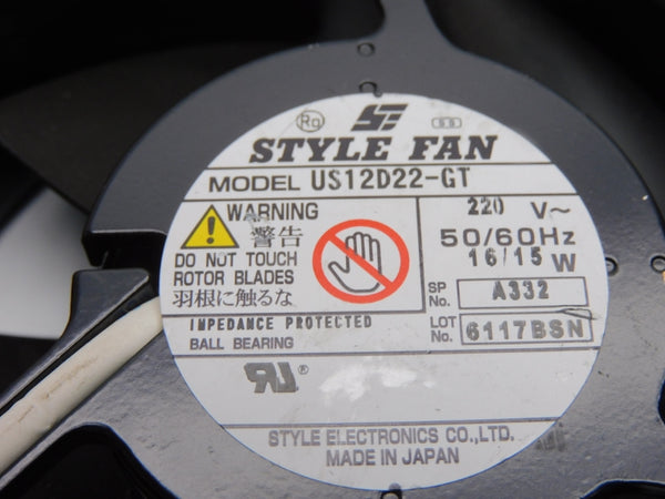 STYLE FAN US12D22-GT 220V NSNP