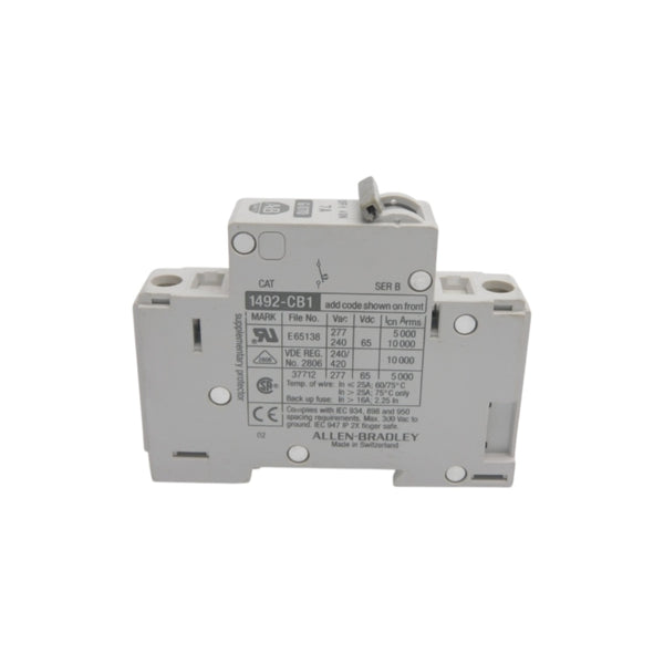 ALLEN BRADLEY 1492-CB1G070 SER. B 277VAC 7A UNMP