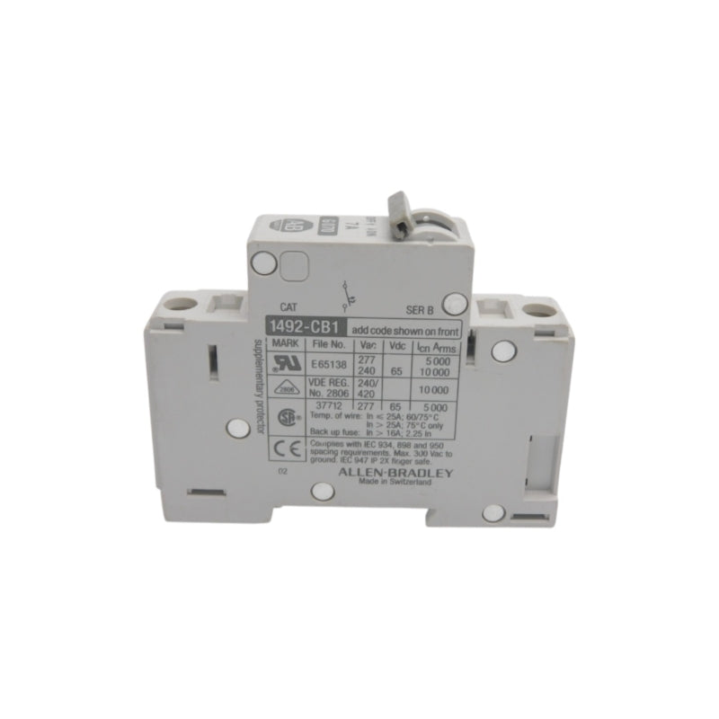 ALLEN BRADLEY 1492-CB1G070 SER. B 277VAC 7A UNMP
