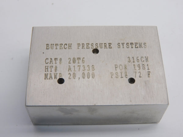 BUTECH PRESSURE SYSTEMS 20T6 20,000PSI NSNP