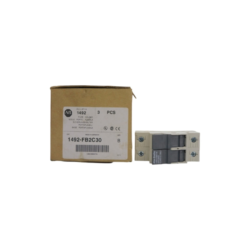 ALLEN BRADLEY 1492-FB2C30 SER. B 600V 30A (PKG OF 3) (BR/WH) NSMP