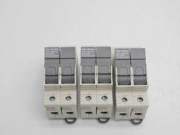 ALLEN BRADLEY 1492-FB2C30 SER. B 600V 30A (PKG OF 3) (BR/WH) NSMP