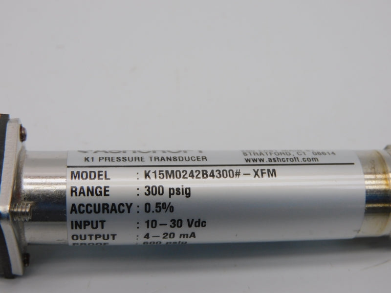 ASHCROFT K15M0242B4300#XFM 10-30VDC 300PSI NSMP