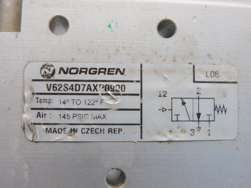 NORGREN V62S4D7AXP0900 145PSI UNMP