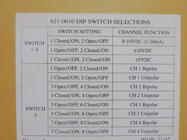 HONEYWELL 6210010R UNMP