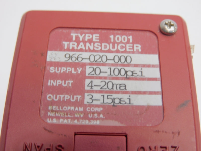 BELLOFRAM 966-020-000 20-100PSI UNMP