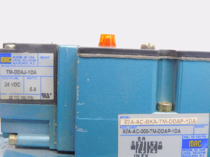 MAC 82A-AC-BKA-TM-DDAP-1DA 24VDC 150PSI UNMP