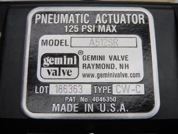 GEMINI VALVE A512SR CW-C 110/120V 125PSI NSNP