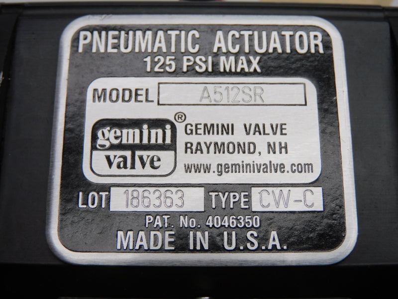 GEMINI VALVE A512SR CW-C 110/120V 125PSI NSNP