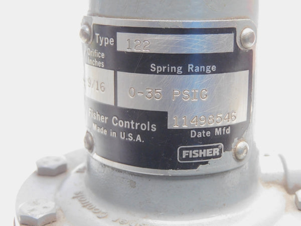 FISHER CONTROLS 122 0-35PSI 9/16" NSNP