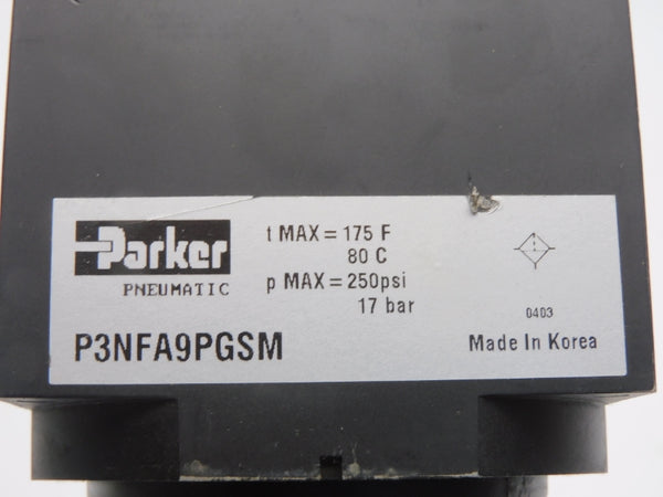 PARKER P3NFA9PGSM 250PSI UNMP