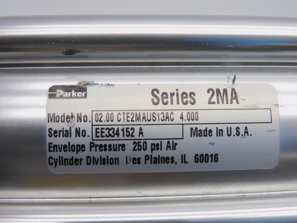 PARKER 02.00CTE2MAUS13AC 4.000" 250PSI UNMP