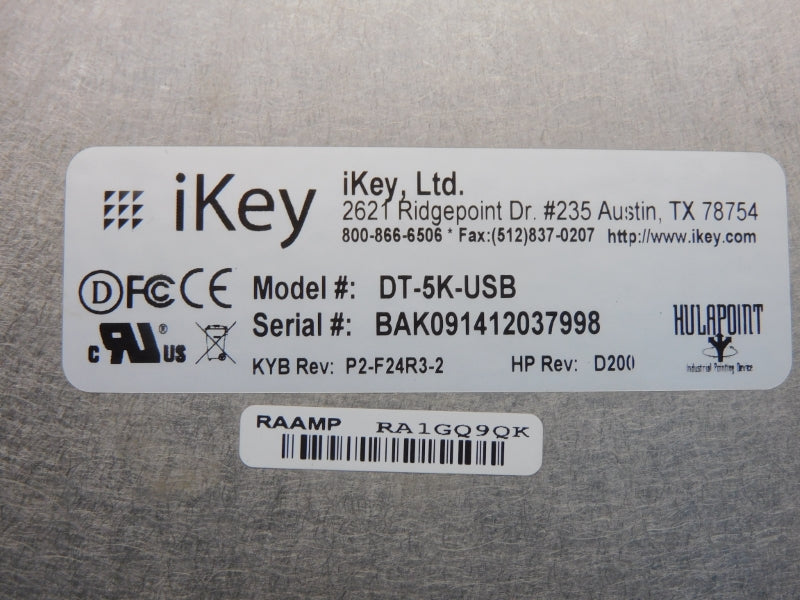 IKEY DT-5K-USB P2-F24R3-2 REV. D200 UNMP