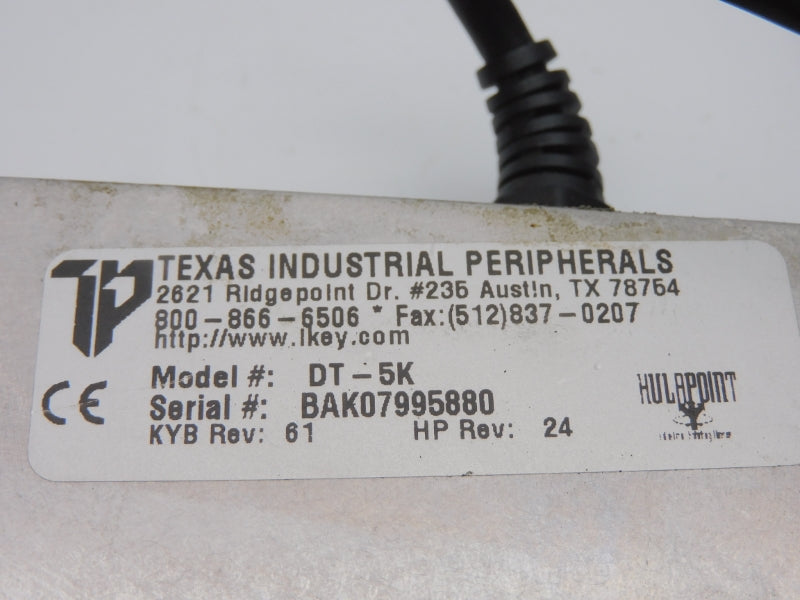 TEXAS INDUSTRIAL PERIPHERALS DT-5K REV. 16 UNMP