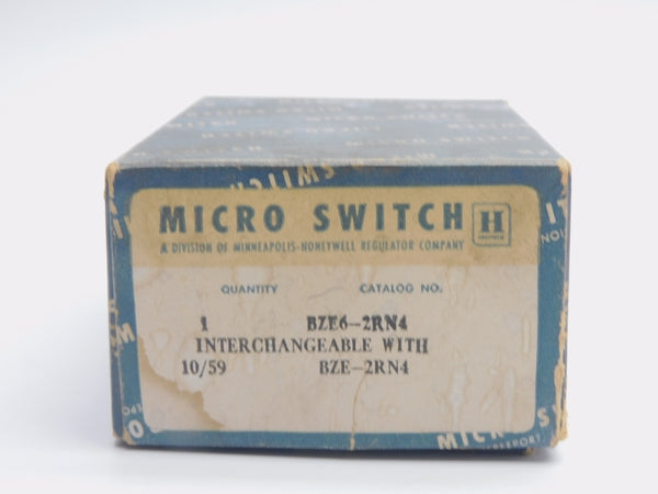 MICRO SWITCH BZE6-2RN4 480VAC 15A (GRAY) NSMP