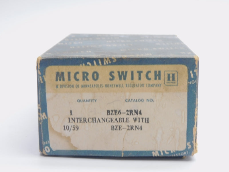 MICRO SWITCH BZE6-2RN4 480VAC 15A (GRAY) NSMP