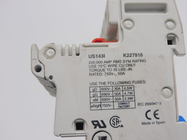 FERRAZ SHAWMUT US143I 750V 50A UNMP