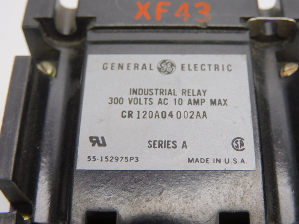 GENERAL ELECTRIC CR120A04002AA SER. A 300VAC 10A NSNP