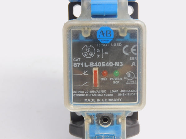 ALLEN BRADLEY 871L-B40E40-N3 SER. A 20-250VAC/DC NSNP