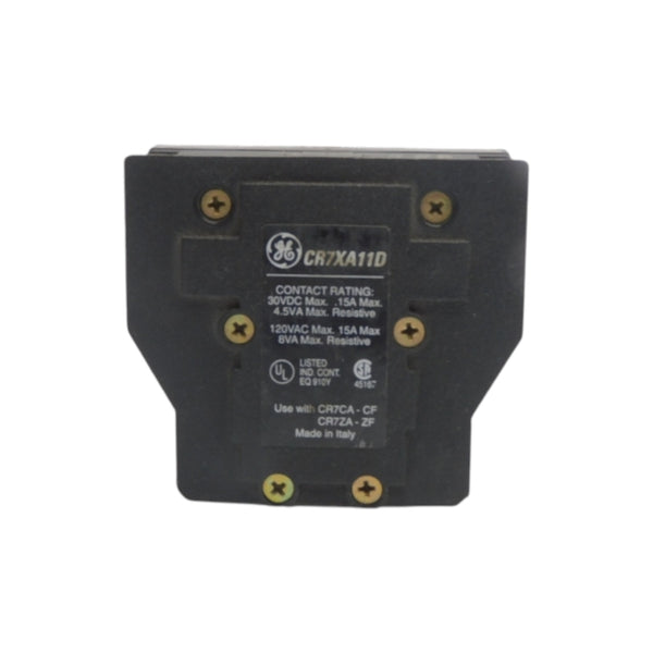 GENERAL ELECTRIC CR7XA11D 120VAC 15A NSNP