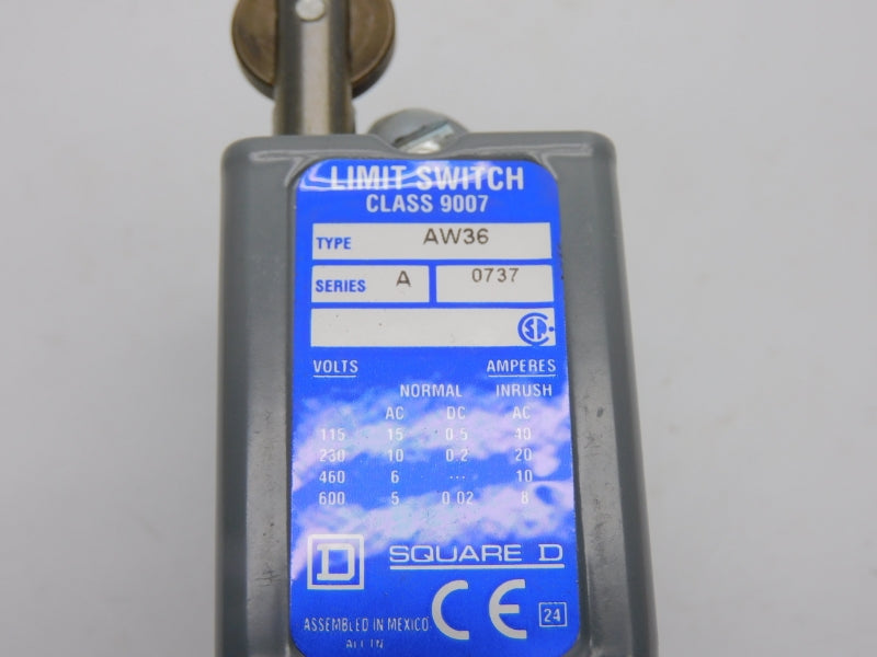 SQUARE D 9007AW36 SER. A 600VAC 15A NSMP