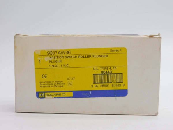 SQUARE D 9007AW36 SER. A 600VAC 15A NSMP