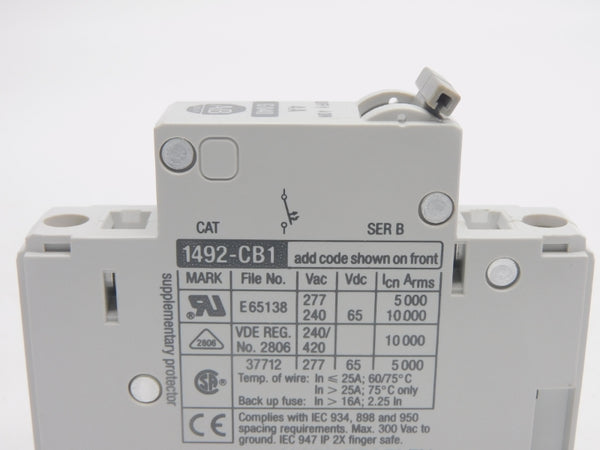 ALLEN BRADLEY 1492-CB1G040 SER. B 277VAC 4A (WH) NSMP