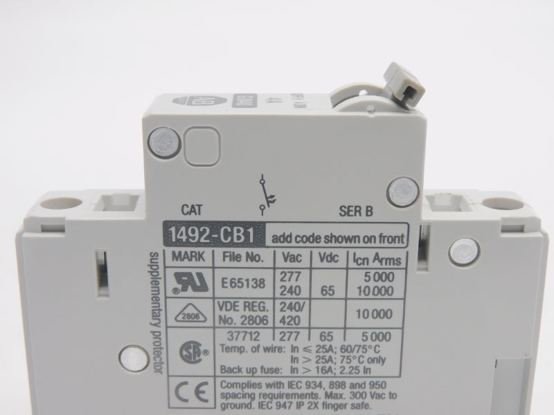 ALLEN BRADLEY 1492-CB1G040 SER. B 277VAC 4A (WH) NSMP