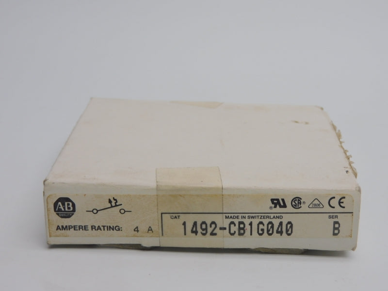 ALLEN BRADLEY 1492-CB1G040 SER. B 277VAC 4A (WH) NSMP