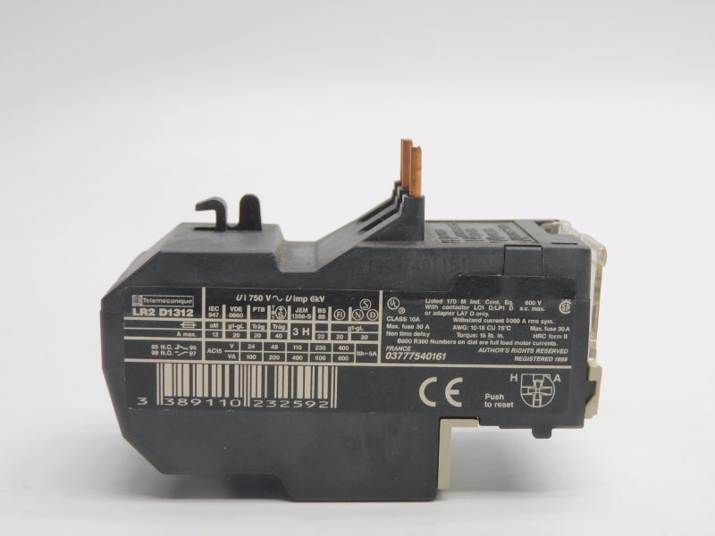 TELEMECANIQUE LR2D1312 750V 5.5-8A UNMP