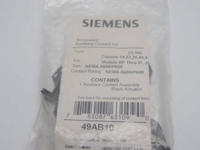 SIEMENS 49AB10 NSMP